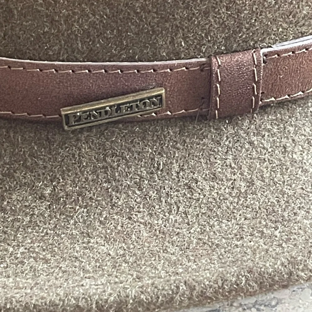 Pendleton Olive Wool Hat with Brown Band - Picture 7 of 10